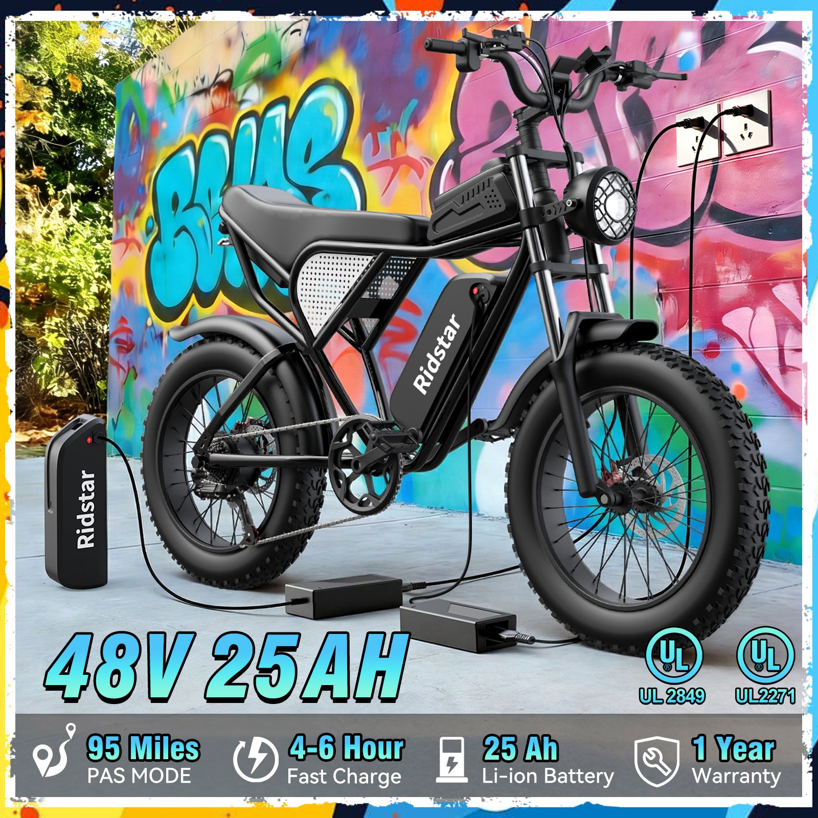 Ridstar® Q30 2000W Fat electric bicycles – Ridstarebike