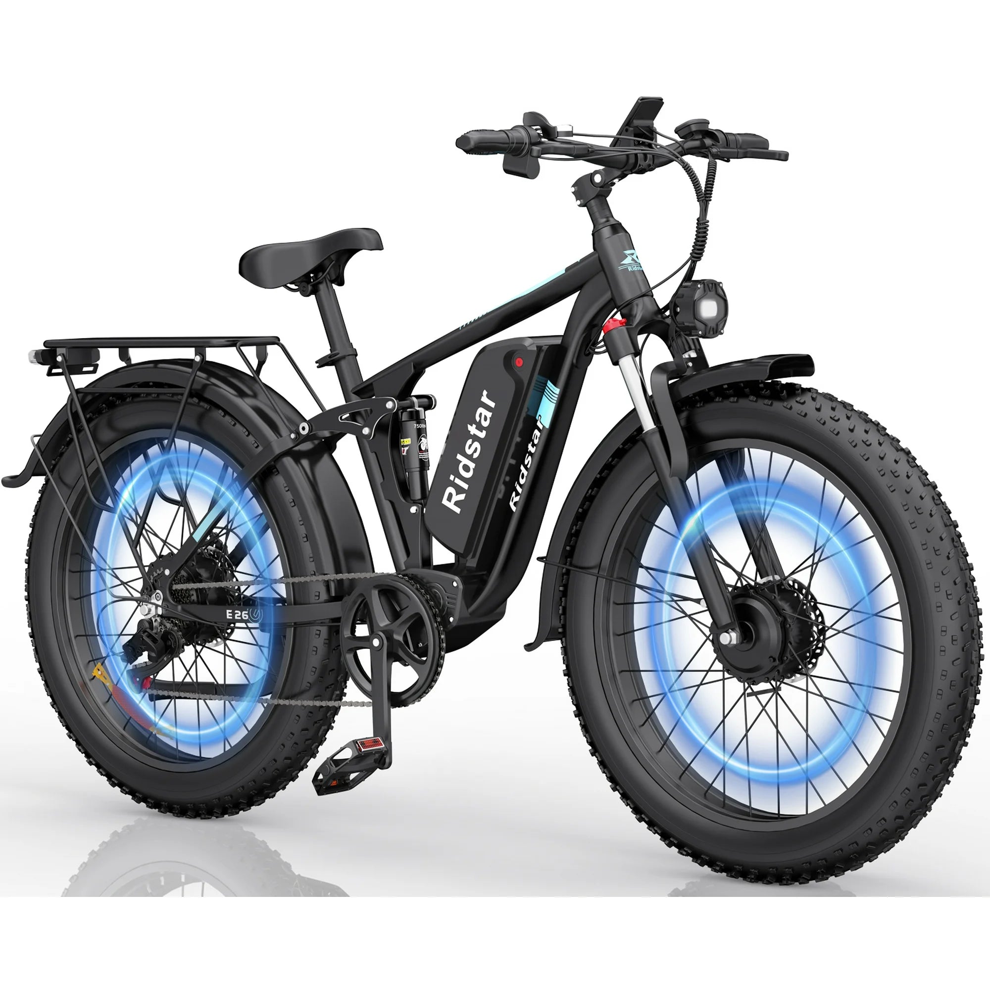 Ridstar K26Pro 2000W Dual Motor Mountain Bike for Adults