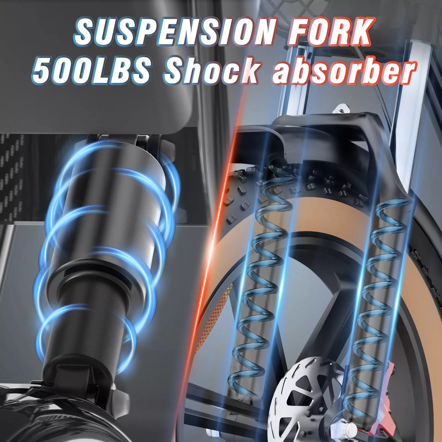 Ridstar® Q20Luxe 1500W 48V 20Ah Battery 20''Fat Tire Mountain Electric Bike for Adult * 2